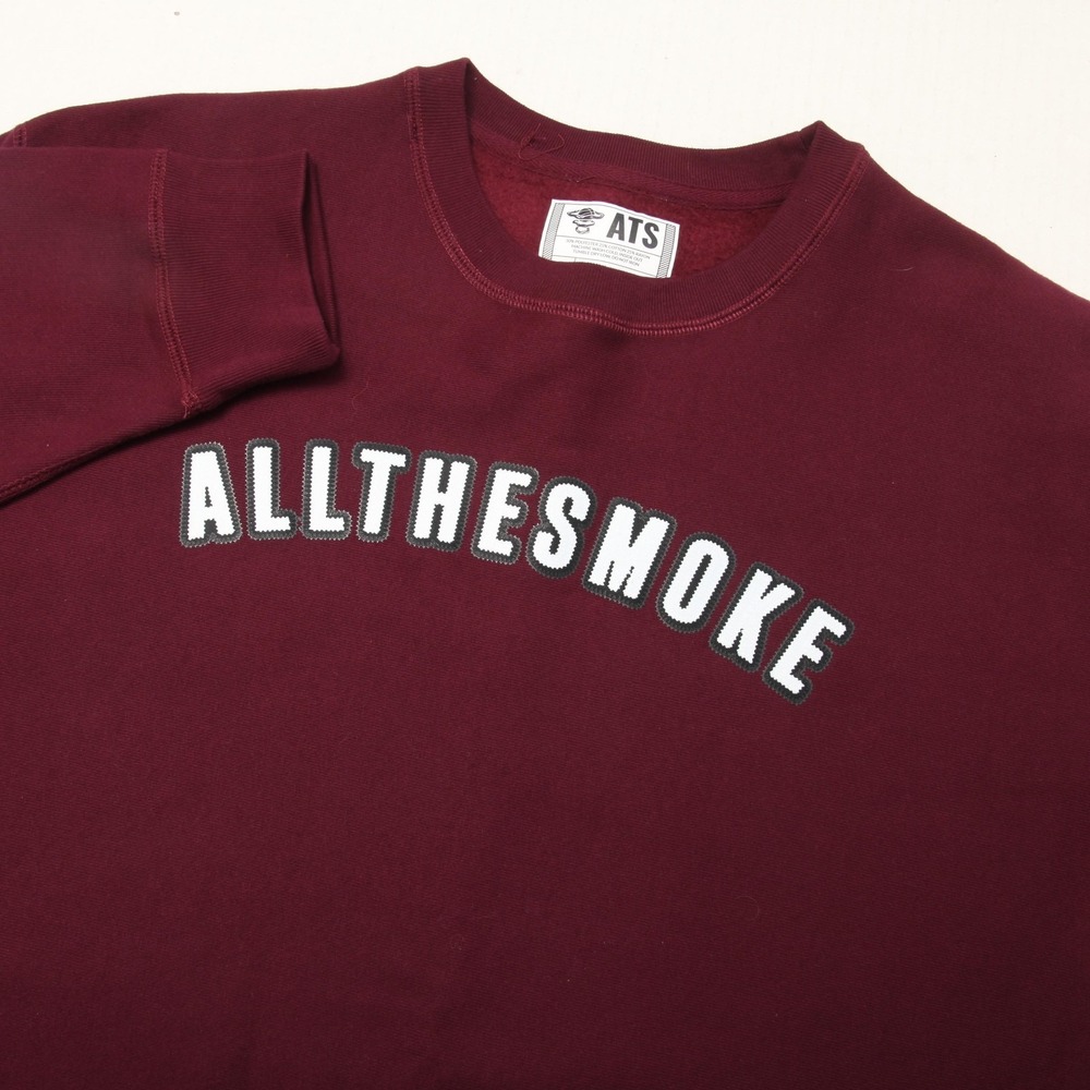 ATS Sweatshirt Mens 2XL Red All The Smoke Crewneck Graphic Fleece Pullover